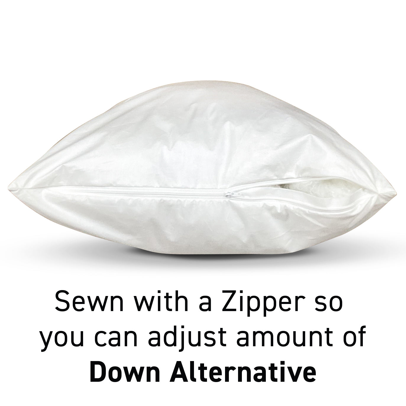 Queen Size 20" x 30" Sleep Pillow Down Alternative with Zipper