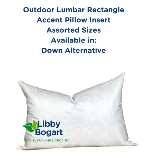 Outdoor Down Alternative Lumbar & Rectangle Sizes